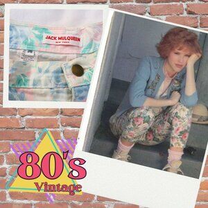 Vintage 80's Floral Denim